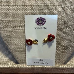 Unique Vintage Beaded Earrings #495 Handmade by Violette Grace